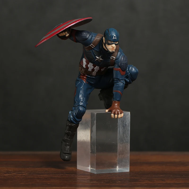 Фигурка Мстителей Капитан Америка Человек-паук Железный человек Марк МК 50 ПВХ