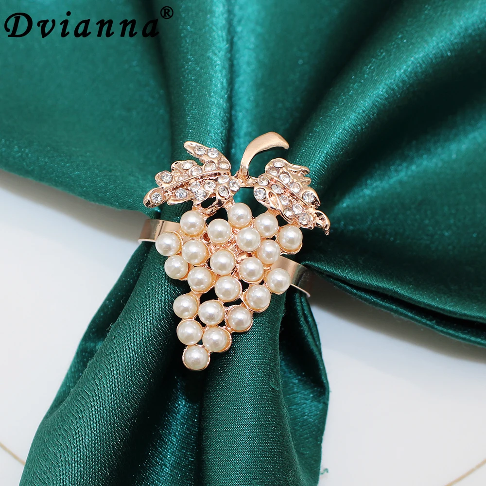 Кольца для салфеток из розового золота 6 шт.