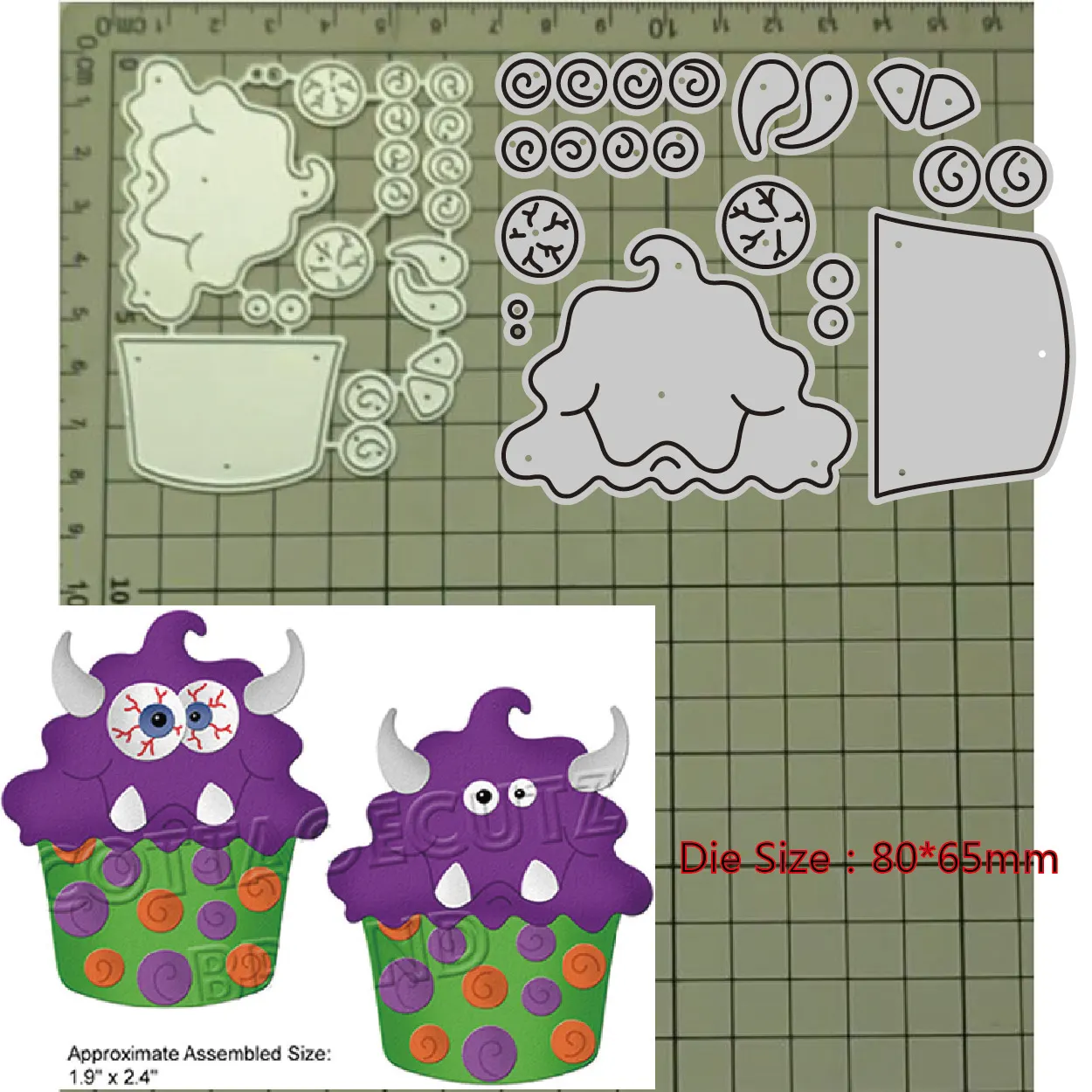 

Новинка 2023, металлические Вырубные штампы, декор дьявола, кекса, «сделай сам», скрапбукинг, бумажный нож, форма, лезвие, перфоратор, трафареты, штампы