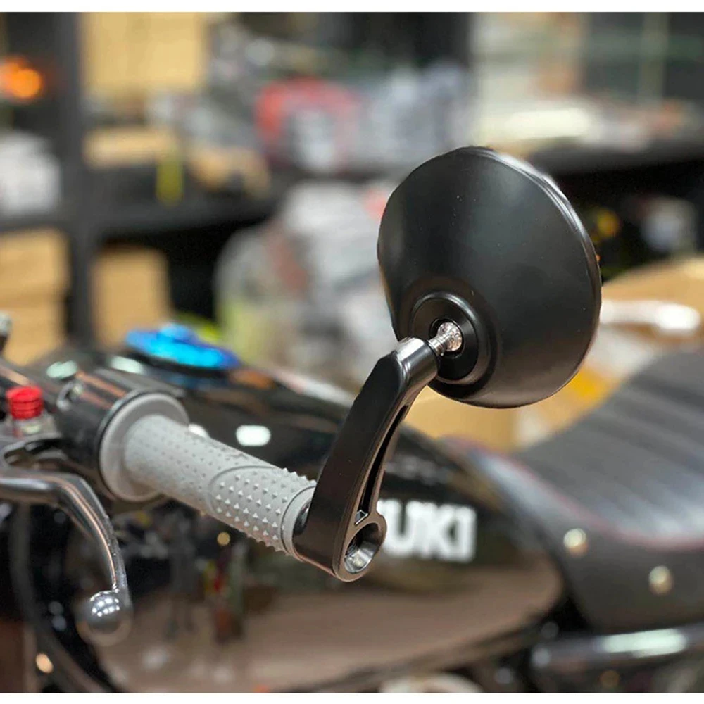 Алюминиевое круглое зеркало заднего вида для мотоциклов и скутеров 18 мм подходит