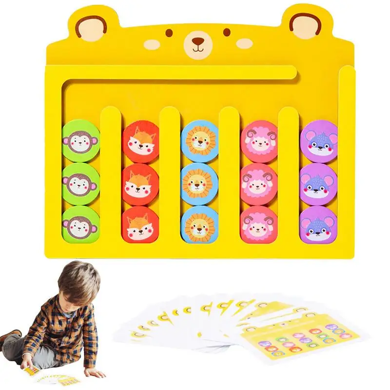 

Slide Puzzles For Kids 2-sided Sliding Puzzle For Sorting Colors And Shapes Fun And Educational STEM Montessori Learning Gift To