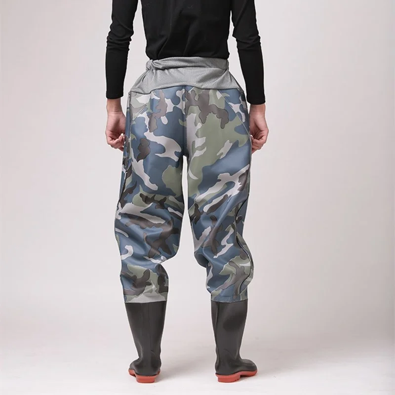 

Сапоги мужские и женские водостойкие, утепленные брюки из ПВХ, для рыбалки, длина талии, размеры 36-47