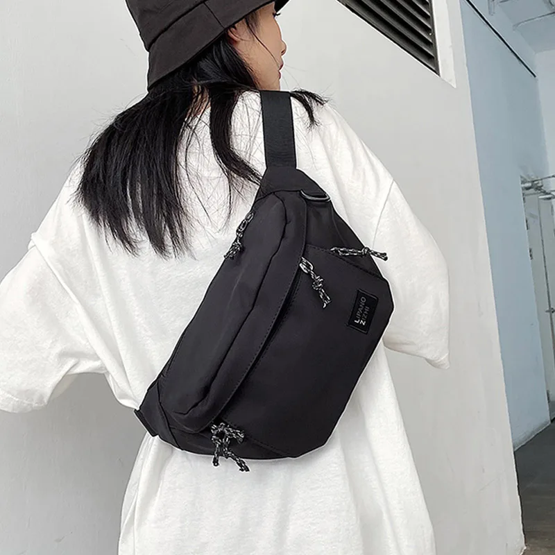 

Новая модель, уличная сумка на пояс в стиле хип-хоп, сумка для телефона, новая вместительная нагрудная сумка, сумки на плечо, модные трендовые поясные сумки