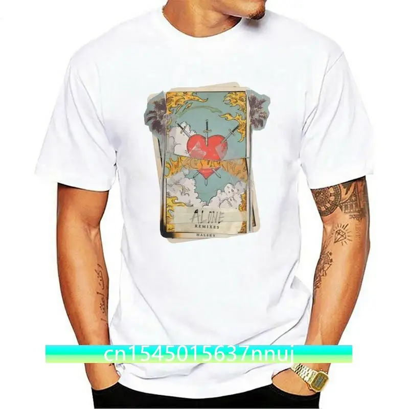 

New LutherStamm Halsey Alone Casual Men's Big & Tall Lightweight Crewneck Tshirt
