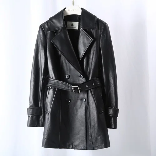 

Luxury brand Genuine Leather Jacket Women Real Sheepskin Coat Female Korean Style Womens Jackets 2023 Jaqueta Feminina Pph4792