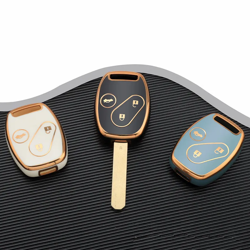 

Fashion TPU Car Remote Key Case Cover Shell For Honda Accord Civic CRV CR-V Pilot Insight Ridgeline Protector Fob Accessories