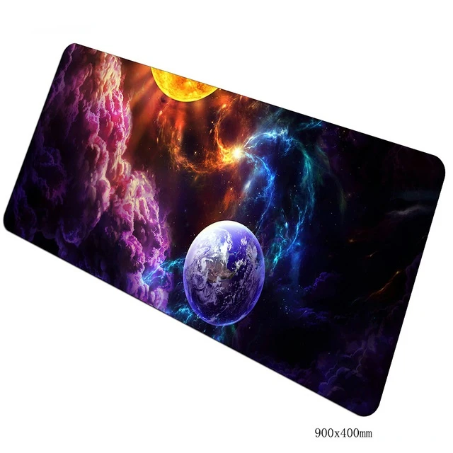 

Space Sci Fi mousepad 900x400x3mm Cloud gaming mouse pad gamer mat computer desk padmouse keyboard Colorful locrkand play mats|M