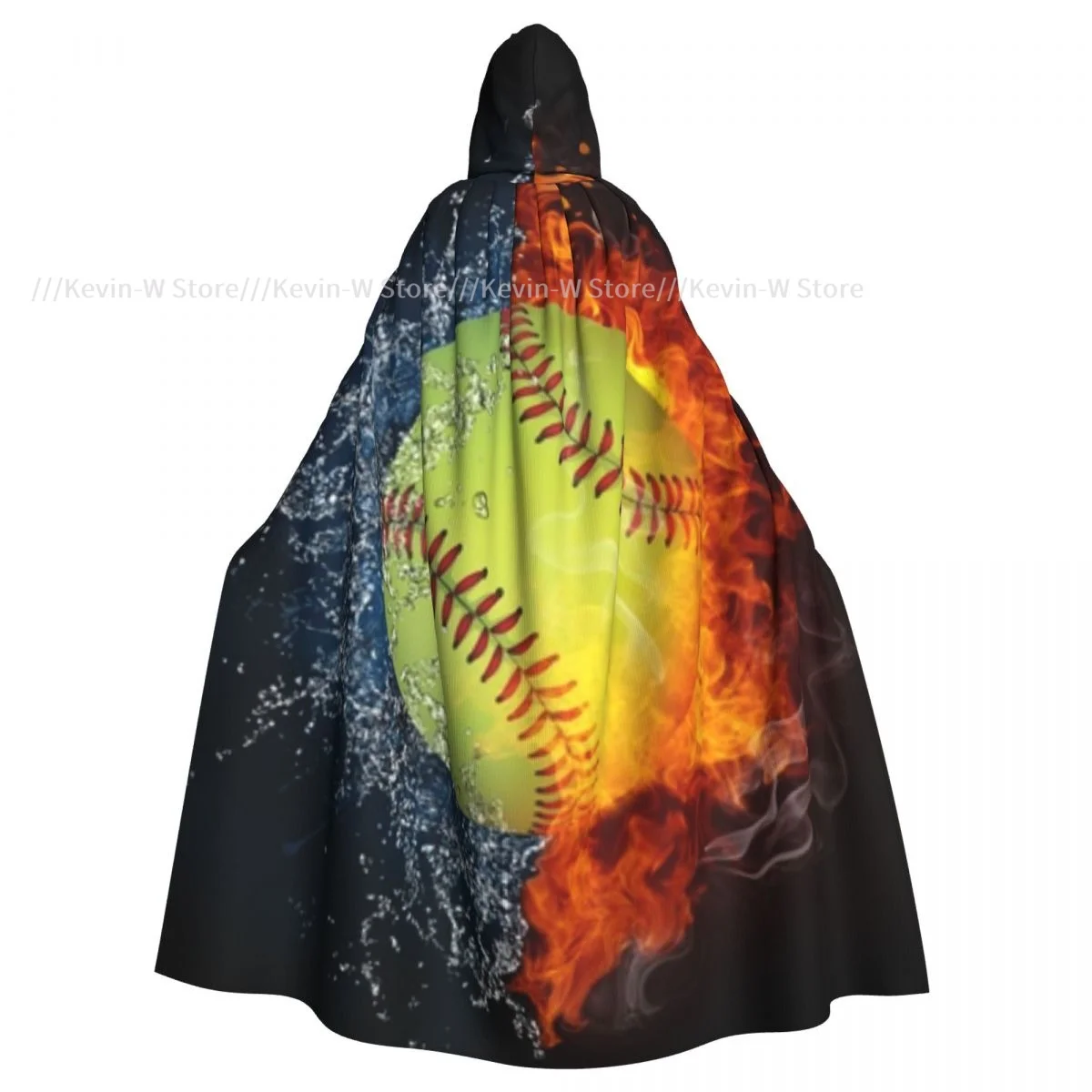 

Hooded Cloak Unisex Cloak with Hood Baseball Softball Ball Cloak Vampire Witch Cape Cosplay Costume