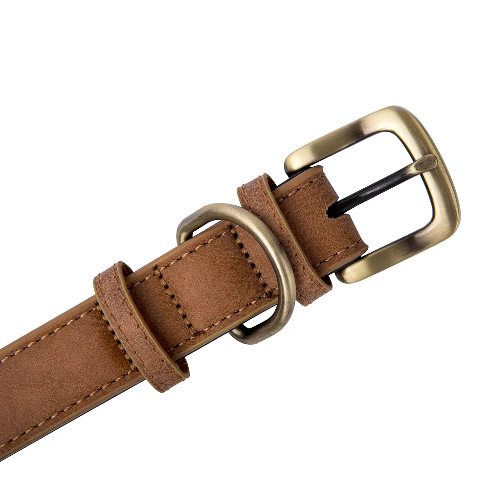 Ошейник из натуральной кожи для собак ошейник маленьких средних и больших