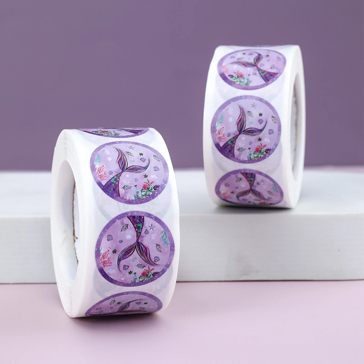 Хвост русалки бумажные наклейки животные бабочка инженерное транспортное