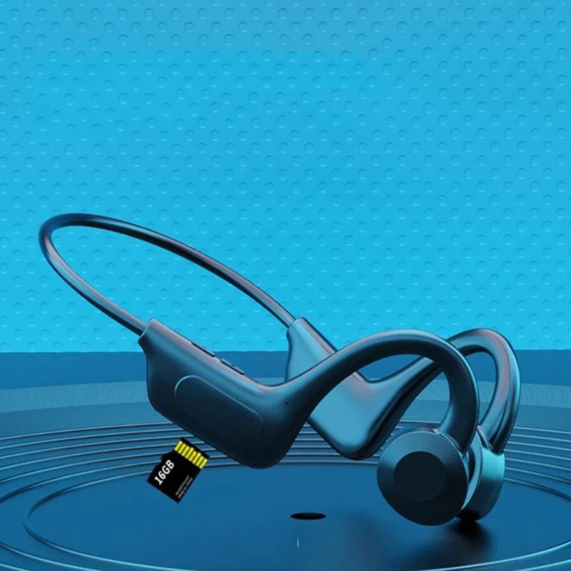 

Soleeanre Earphones Wireless Bluetooth Bone Conduction Headphones Neckband Sport Headset with TF Card MP3 Player For Android IOS