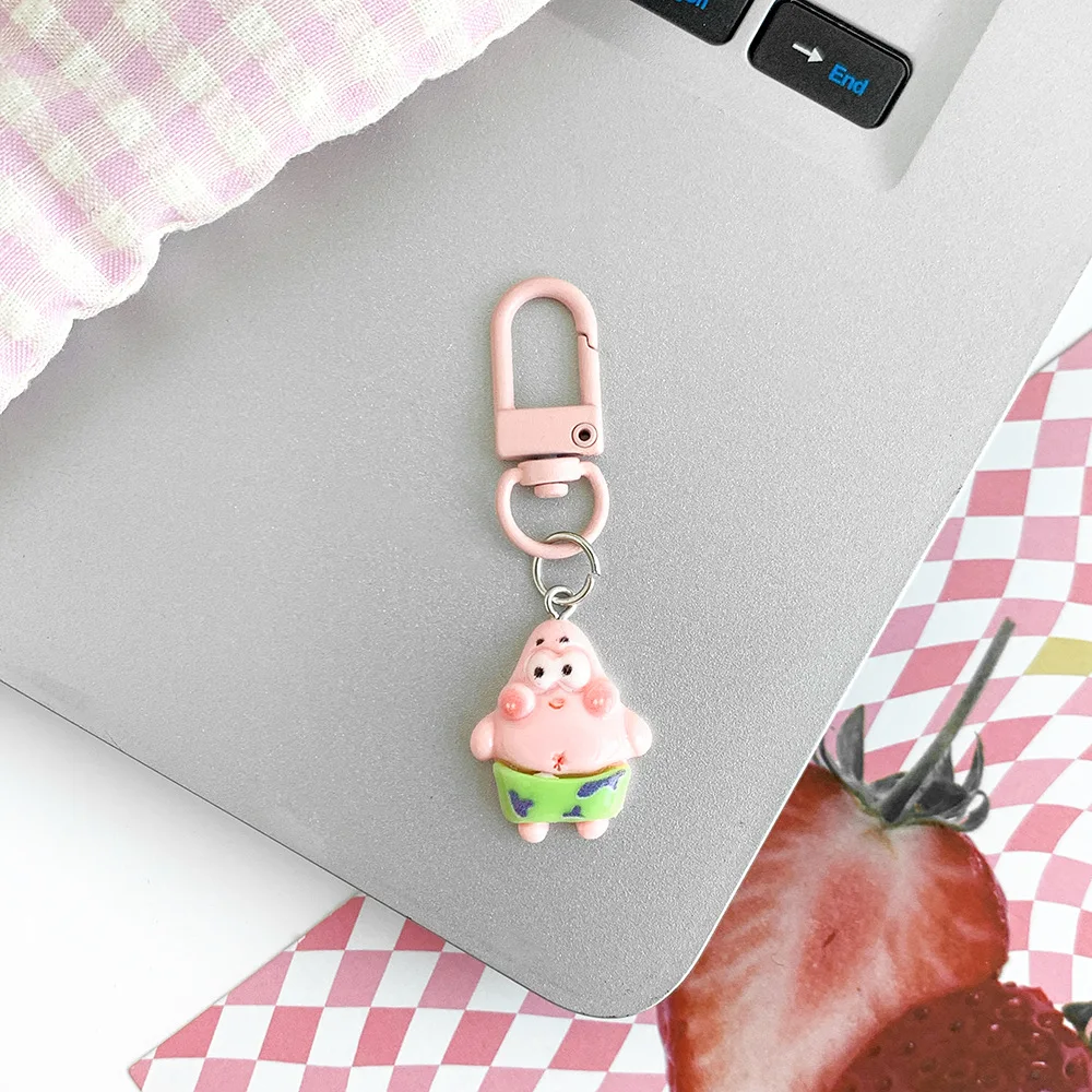 Kawaii Губка Боб Квадратные Брюки Брелки, Украшения для рюкзаков Маленькие подвески Подарки, Брелки Подвесные аксессуары (art.: 3920d2ffaba97) - 3920d2ffaba97