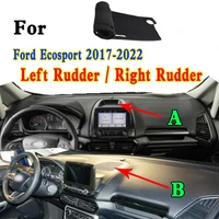 for 2017 2022 ford ecosport freestyle car styling dashmat dashboard cover instrument panel insulation sunscreen protective pad