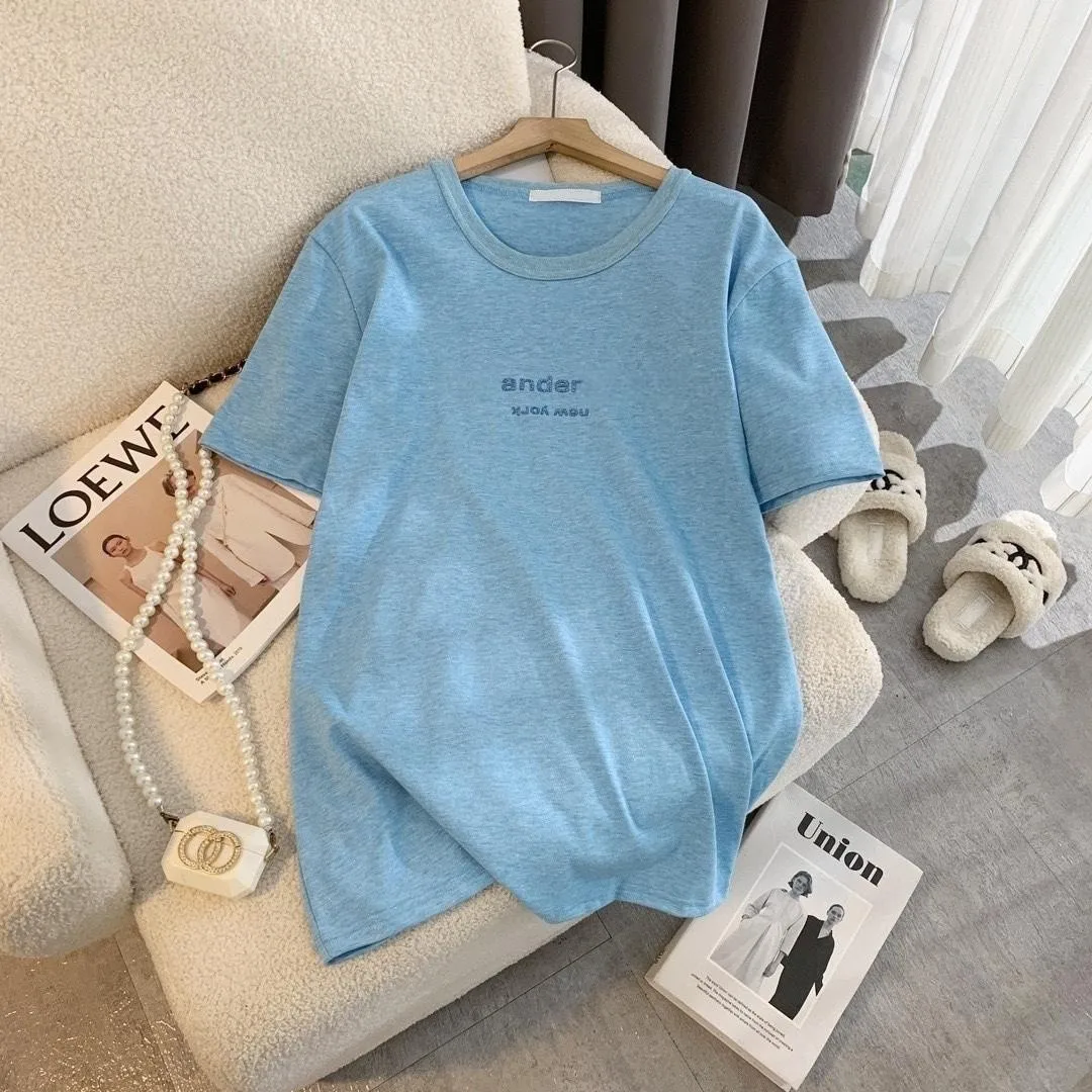 

Футболка мужская и женская с коротким рукавом, блестящий небольшой Свободный Топ в стиле Instagram, с надписью Super Fire, на лето