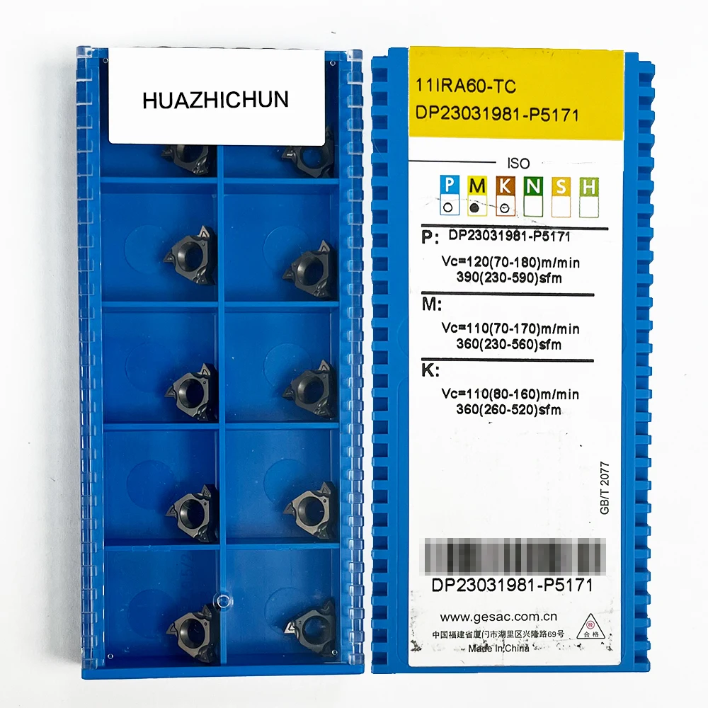 HUAZHICHXUN 11IRA60-TC GM3225 Твердосплавные пластины с ЧПУ Резьбовая вставка