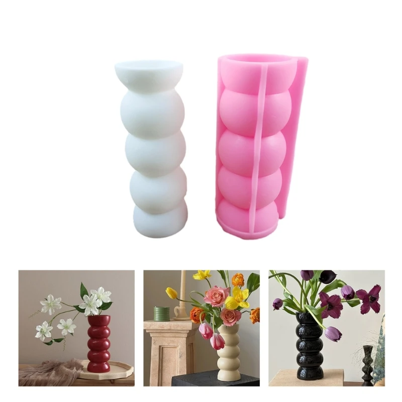 

652F Vase Silicone Mold Resin Casting Moulds Jar Resin Molds Craft Mold Silicone Flowerpot Molds Silicone Material for DIY
