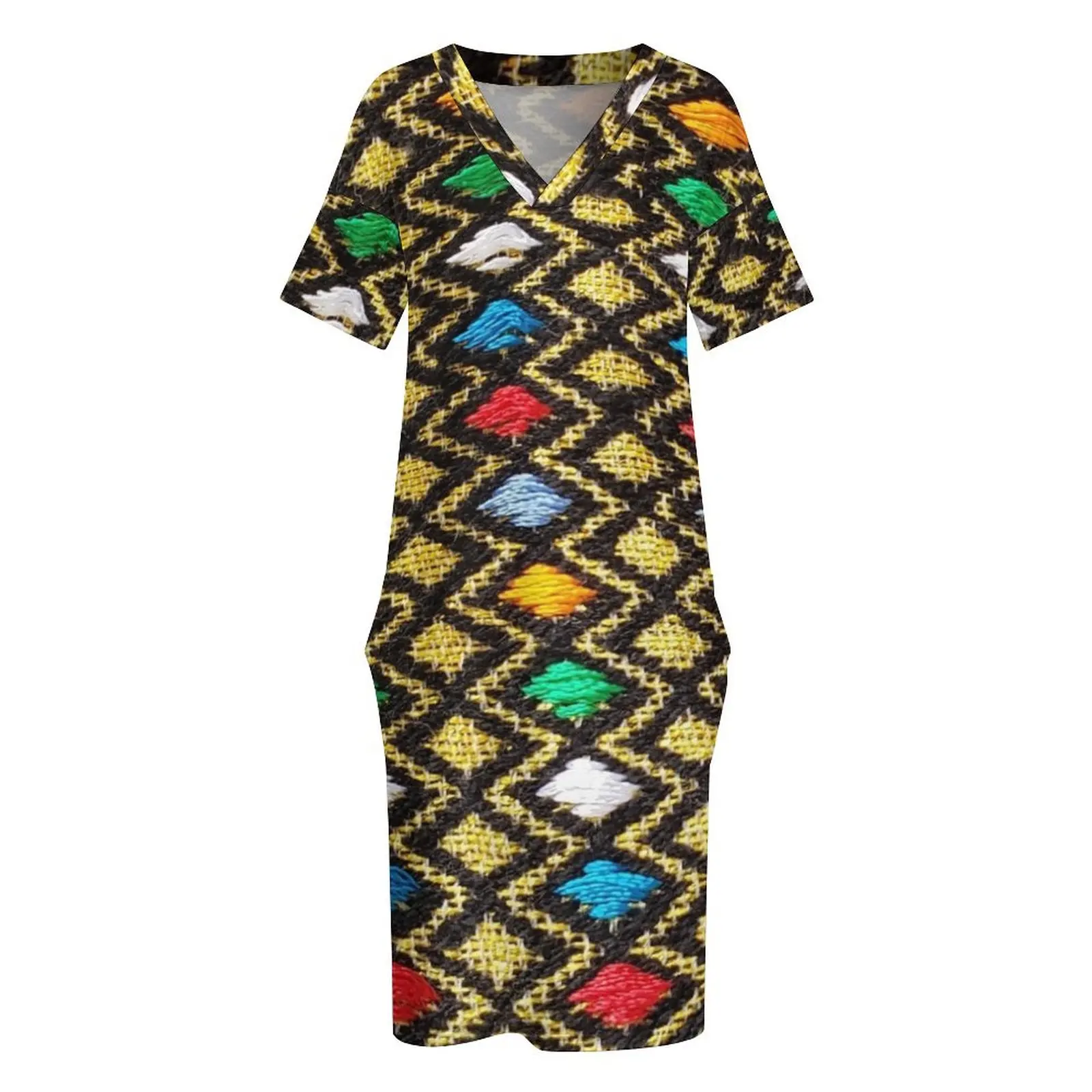 Красивый эфиопский/эритрейский Hager Libse с оригинальным рисунком. Свободные