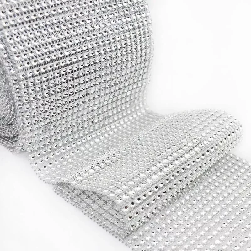 

12cm*91.5cm Bling Diamond mesh Roll event unicorn party birthday Wedding DIY Decorations table Cake Wrap Crystal Ribbons tulle