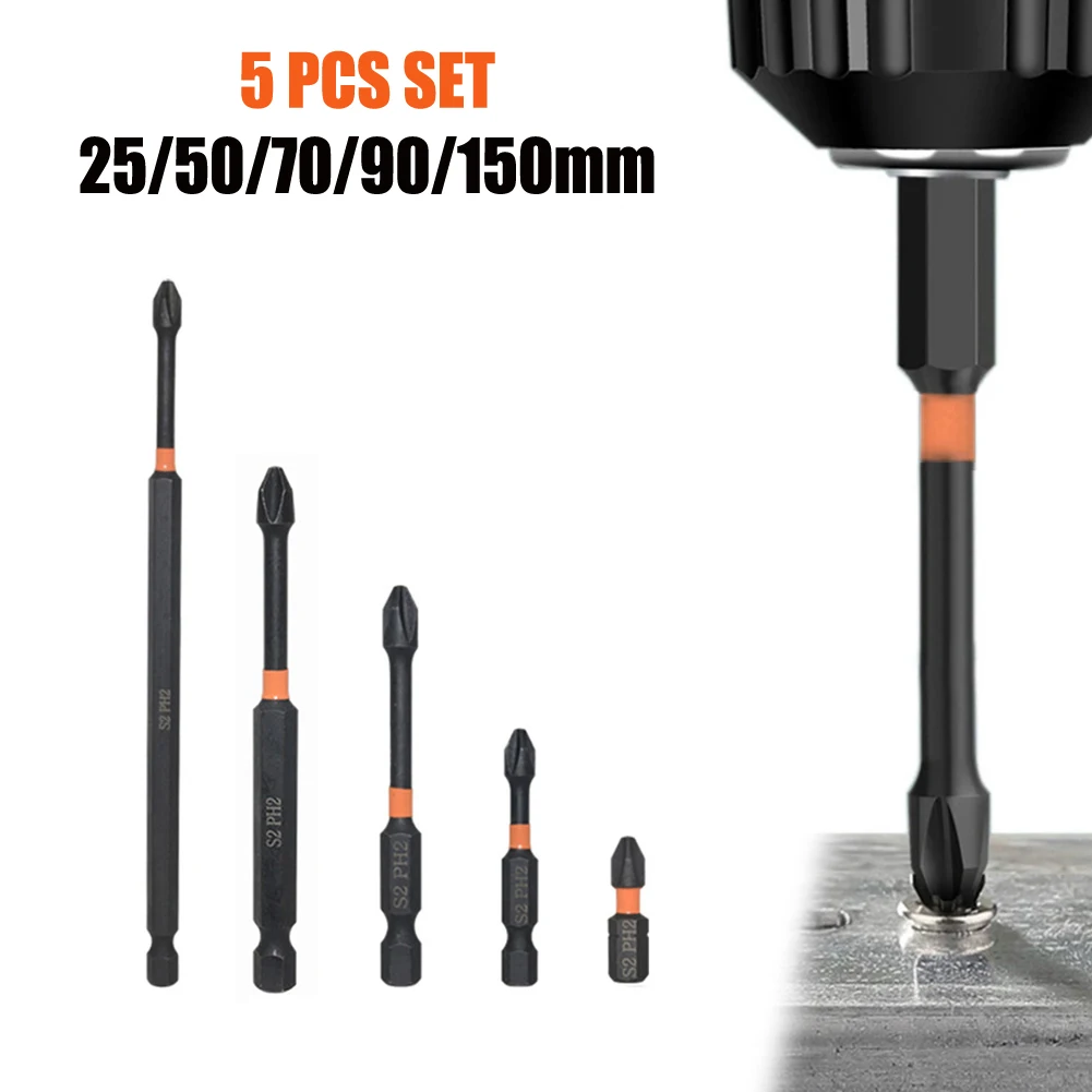 

PH2 Impa Ct Screwdriver Alloy Steel Cross S Crewdriver Bit 25-150mm