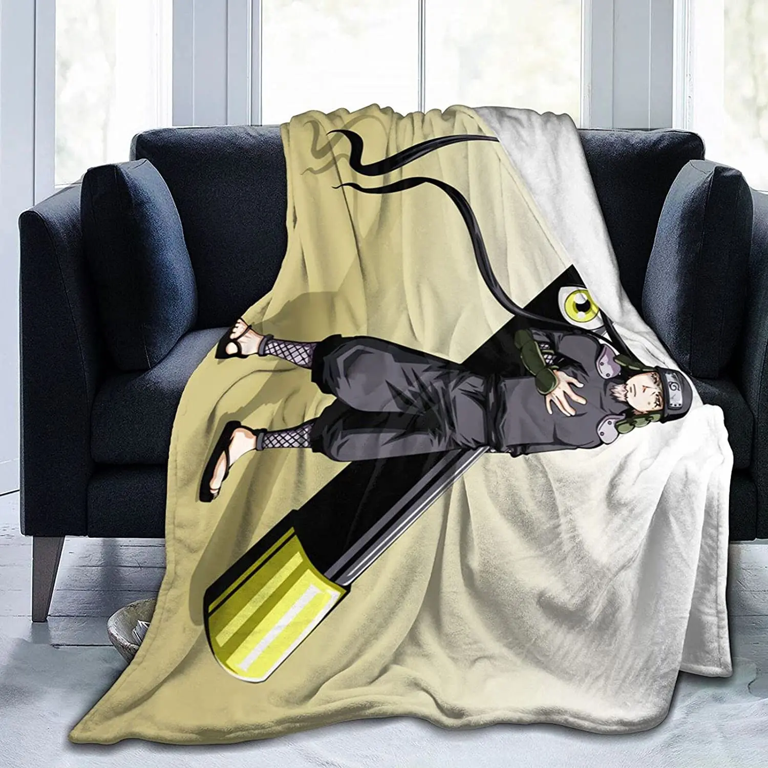 

Hiruzen Sarutobi Fluffy Soft and Comfortable Blanket, Anime Warm Embrace of Sympathy