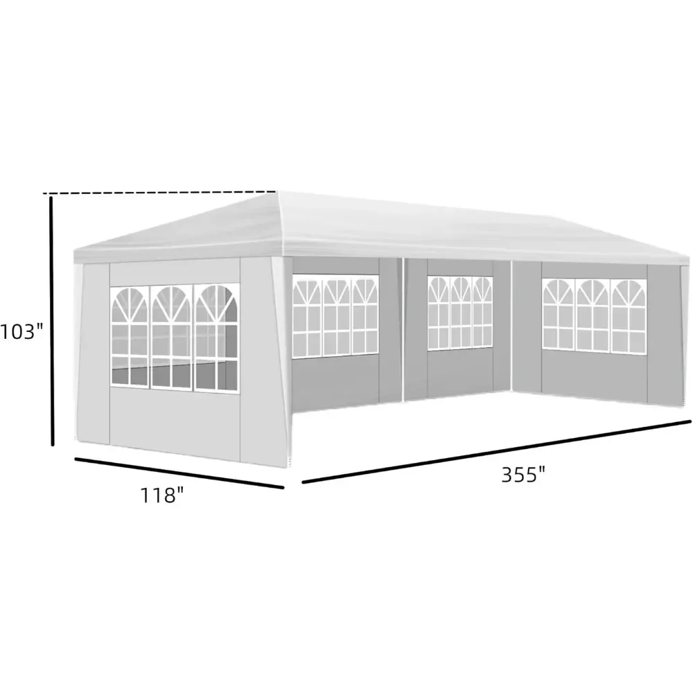 Pavilion 10x30 футов наружная белая фотопалатка навес для свадебной палатки