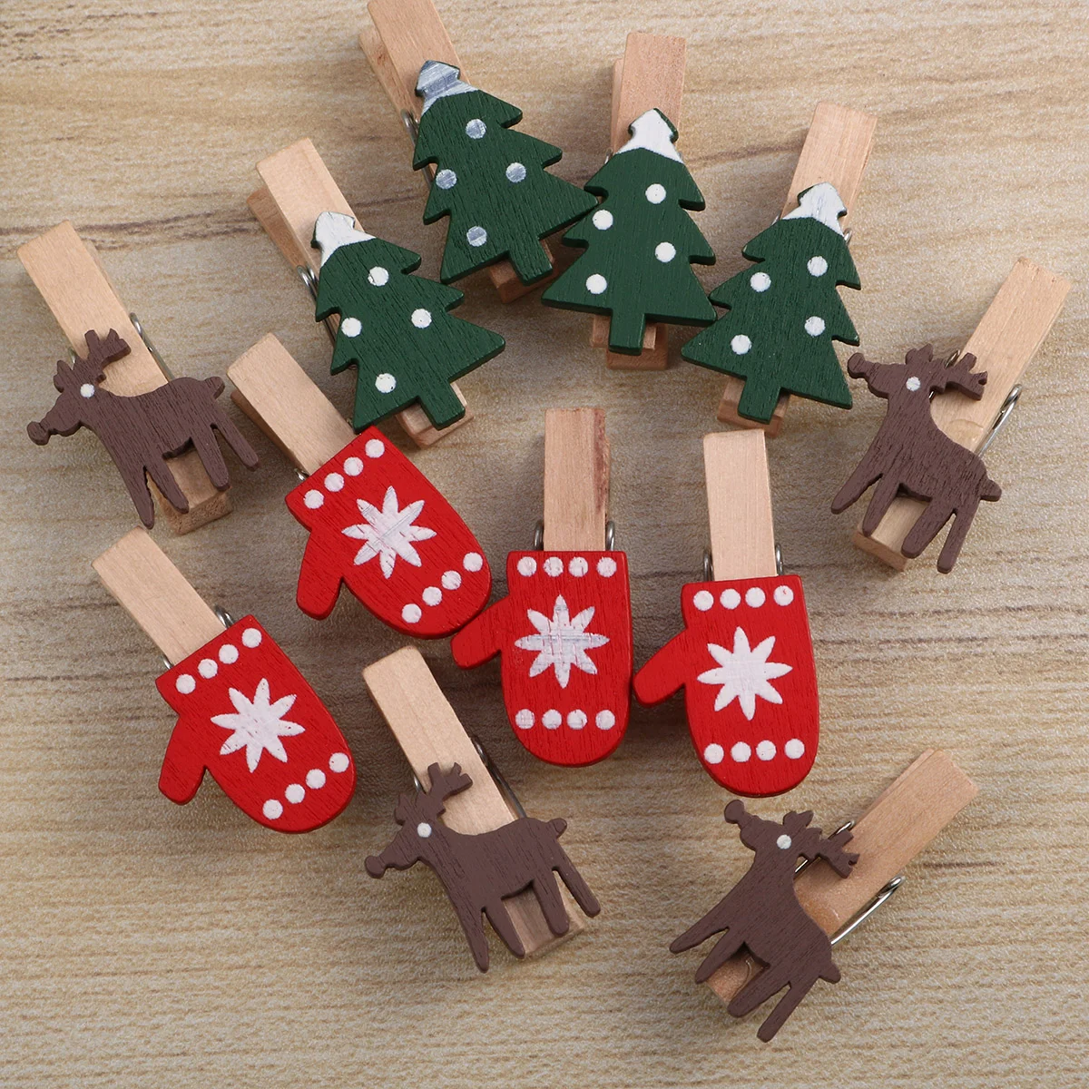 

Christmas Photo Clips Clothespins Mini Wooden Peg Pin Tree Clip Wood Craft Picture Snowflake Clothespin Pegsmemo Small Paper Diy