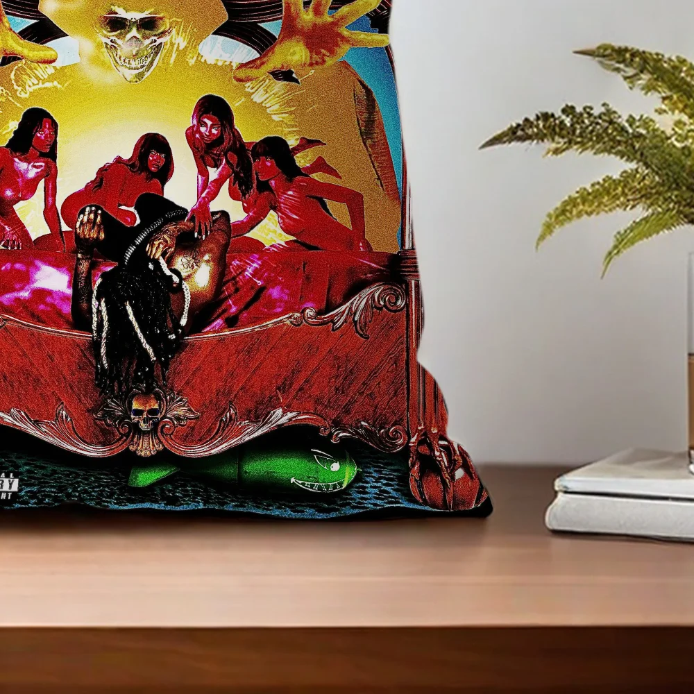 Удобная декоративная наволочка в стиле рэпера O-OsamaSonS подходящая для украшения