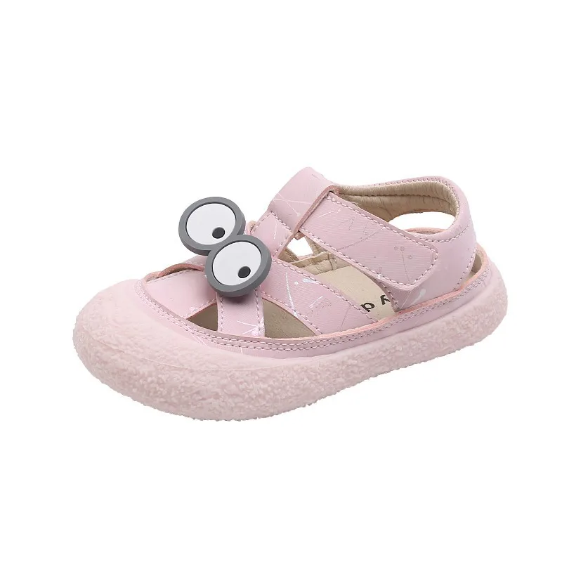 

Летние детские сандалии, детские милые сандалии для малышей с мультяшным рисунком, детские дышащие сандалии на мягкой подошве