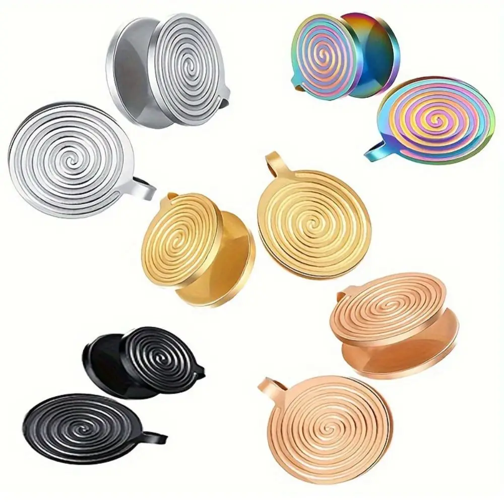 Серьги-гвоздики из нержавеющей стали не пирсинг под давлением отека золотистые