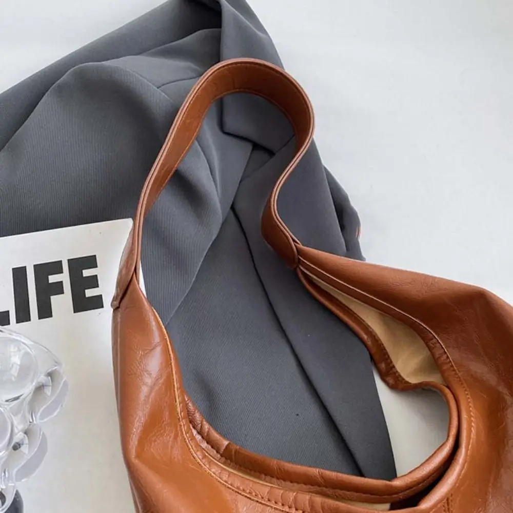 Корейский стиль мягкая сумка на плечо из искусственной кожи большая