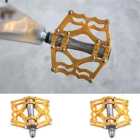 durable lightweight bike pedals aluminum alloy hollow design bicycle pedal plate mountain road bike bicycle pedal