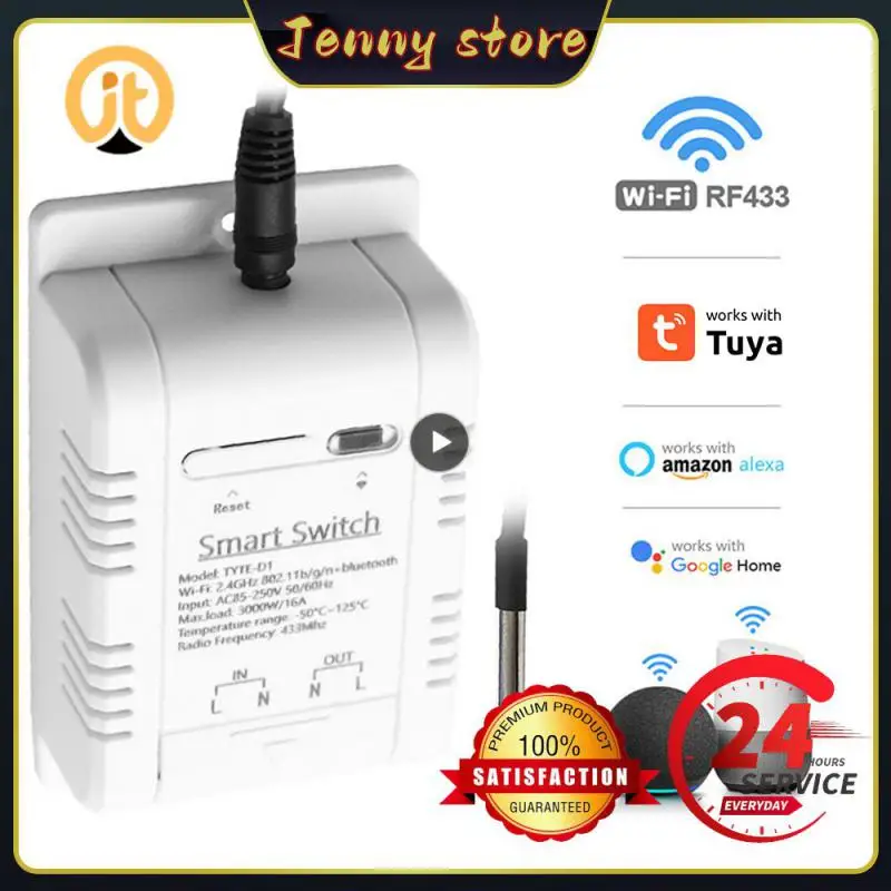 Интеллектуальный термостат Rf433 Wi-Fi работает с Alexa Google Home водонепроницаемый