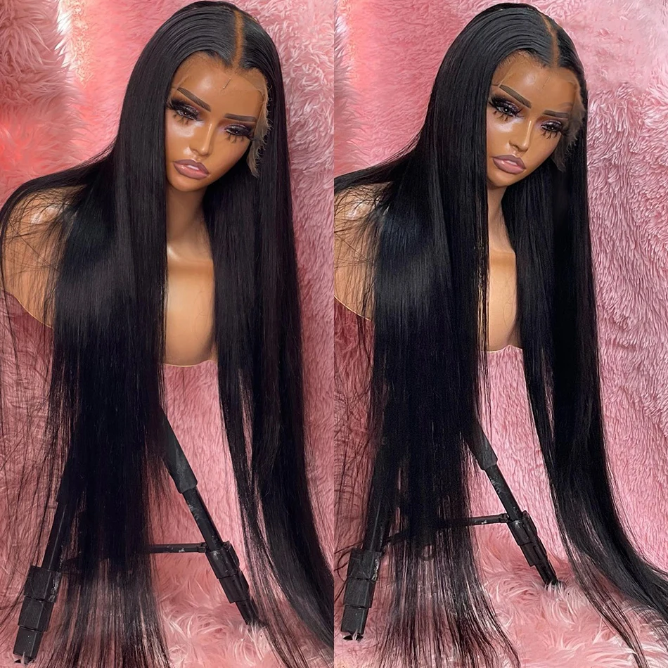 Smilegirl Brazilian Glueless Straight Lace Front Human Hair Wigs For Women 13x4 Hd Full 30 40 Inch Human Hair Lace Frontal Wig
