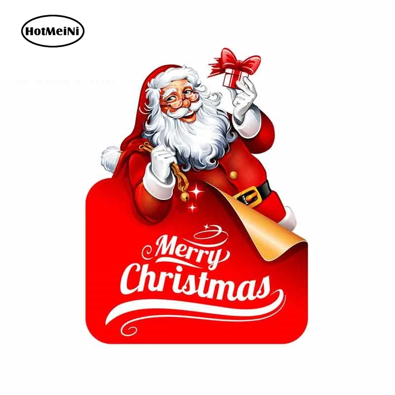 

13cm x 9.9cm Funny Car Stickers Merry Christmas Graphics Vinyl Waterproof Decals Trunk Bumper JDM Car Assessoires