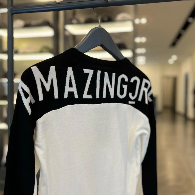 2022 New Women's Golf Classic-Fit Long-Sleeve Graphic Crewneck Sweatshirt Soft-Touch Crewneck Novelty Sweater