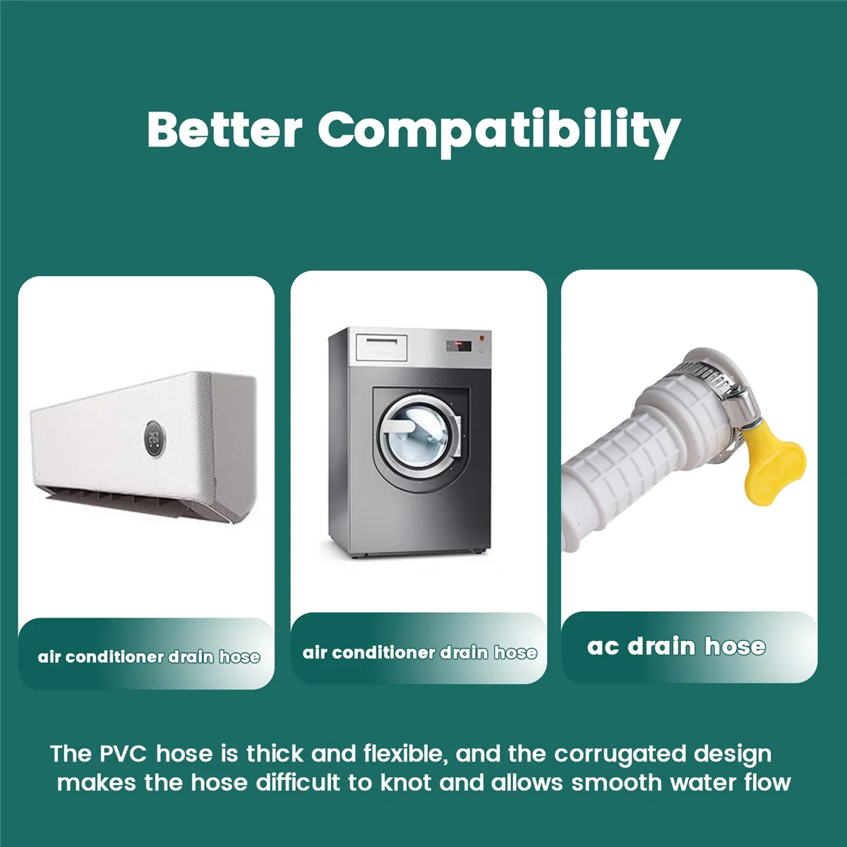 Дренажный шланг для осушителя Высота 13 футов режущая деталь Соединительный