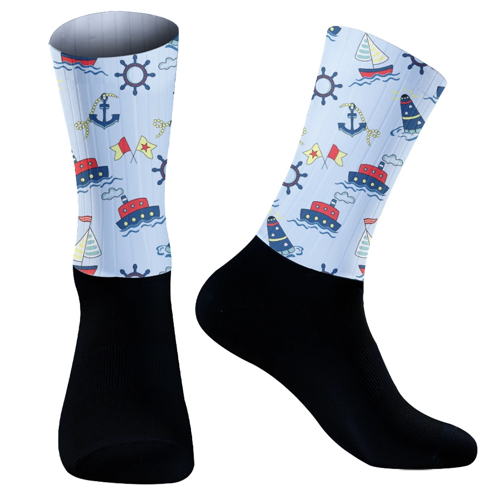 Профессиональные нескользящие велосипедные дышащие новые носки силиконовые