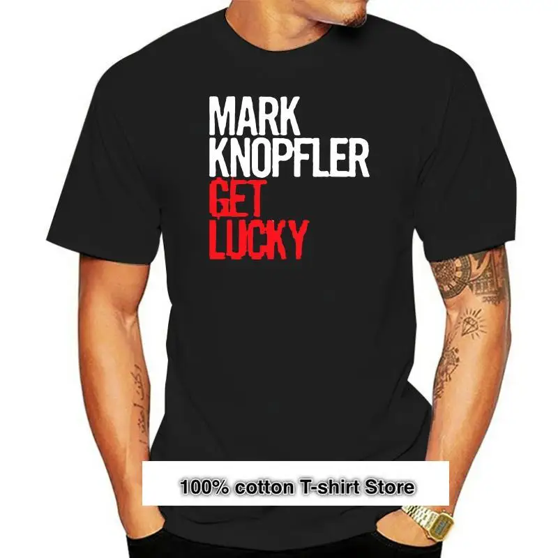 

Camiseta MARK KNOPFLER-получите удачу, negra y blanca, talla S a 5XL d
