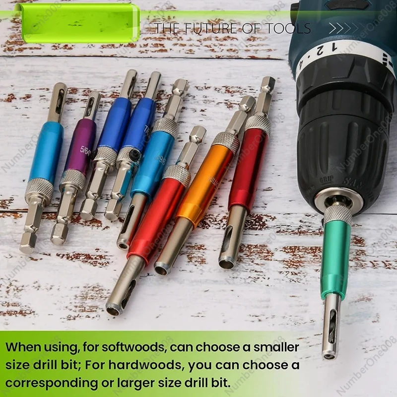 Набор самостоятельных фрез 1/4 дюйма шестигранный хвостовик Викс бит от 5/64-дюйма