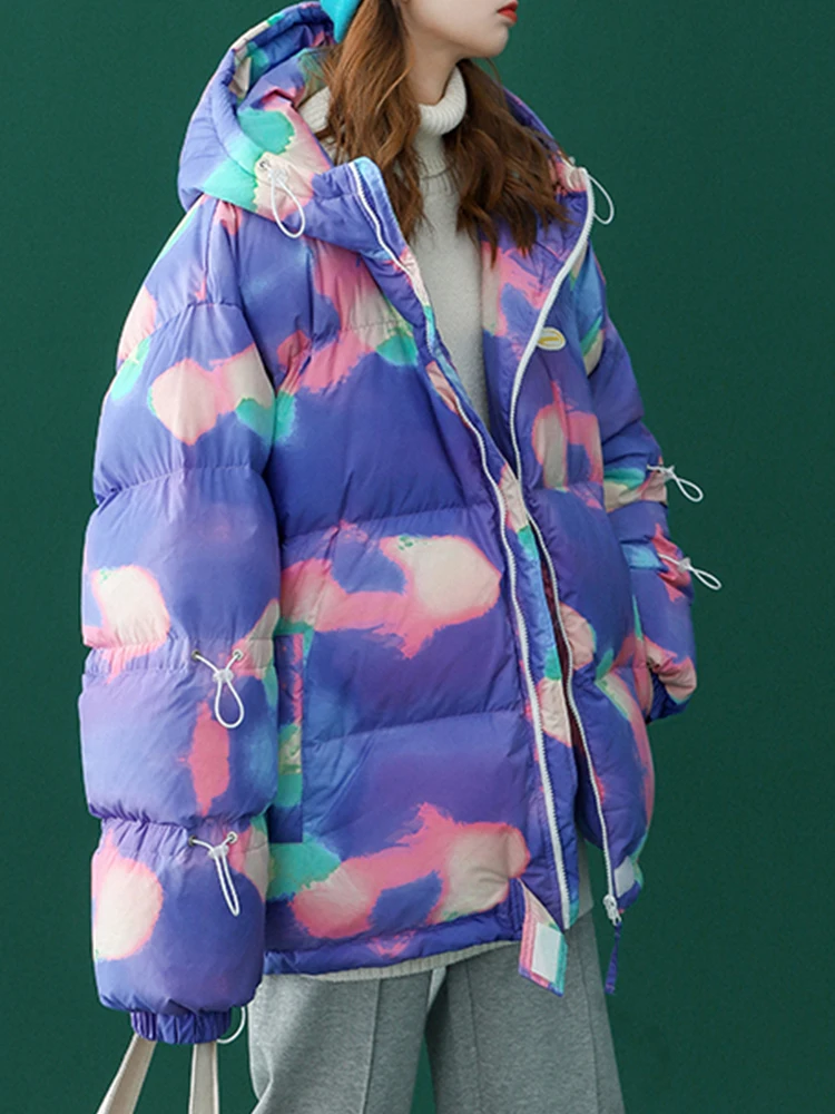 Winter Jacket Women Casual Loose Hooded Parkas Female Thicken Warm Solid Winter Coats for Woman