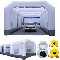gorillaspro portable 26x15x10ft inflatable paint booth upgrade air filter system environment friendly inflatable spray booth