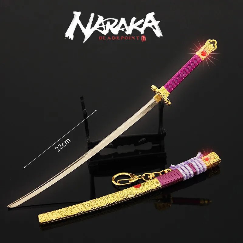 

Naraka: Bladepoint Dojigiri Yasutsuna Katana Section Game Swords Butterfly Justina Gu Weapon Model Holiday Gifts Toys for Boys