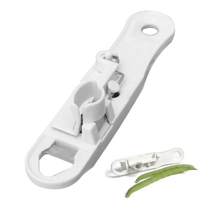 

Green Bean Cutter Lightweight Bean Slicer Cutter White Vegetable Slicer Runner Cutter Kitchen Tool Functional Vegetable Chopper