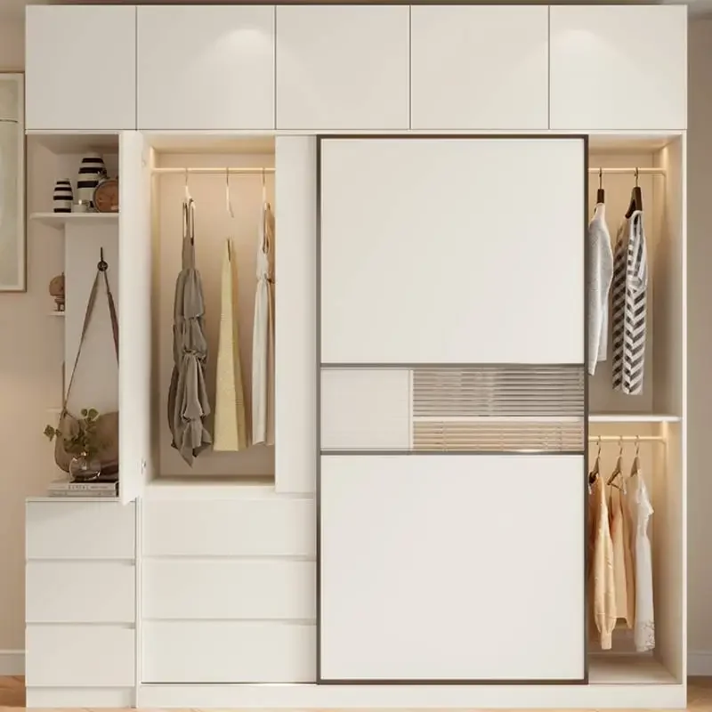 Раздвижные двери шкафы для спальни дизайнерские ящики домашний роскошный