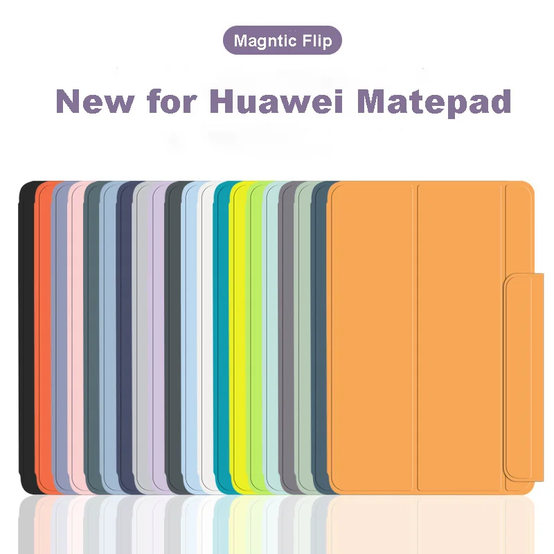 

Чехол с держателем для карандашей для Huawei MatePad 11 Магнитные Смарт-Флип Кожаные чехлы для Huawei Mate Pad Pro 10,8 12,6 чехол для планшета