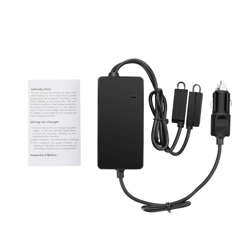 

Car Charger Battery Parallel Charger Batteries Smart Charging with USB Port for Dji Mavic Air Drone Accessories