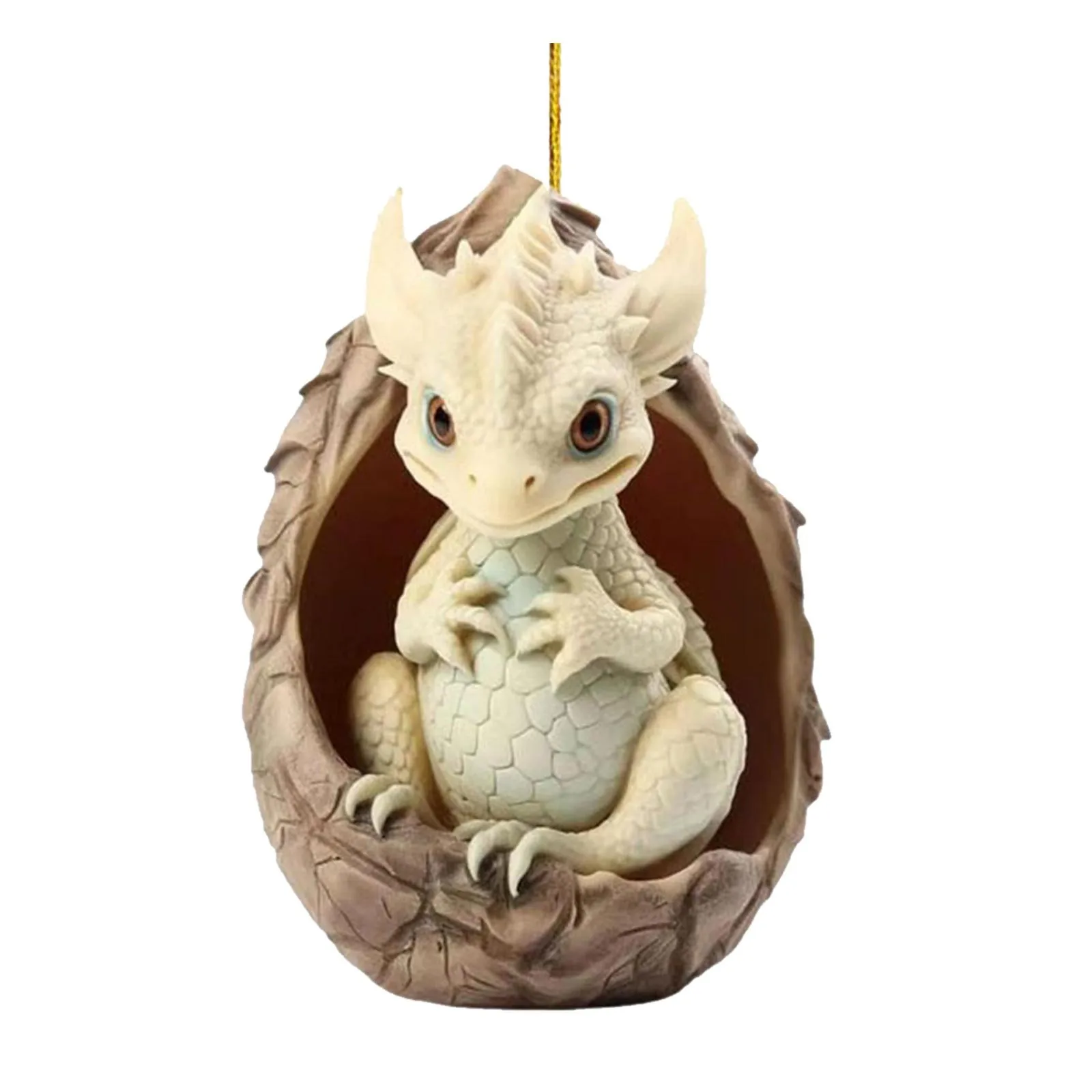 Милый мультяшный дракон детское яйцо рождественское подвесное украшение