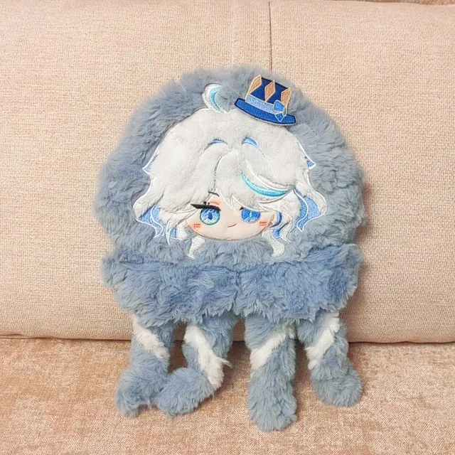 Аниме Genshin Impact Furina сумка для наушников Мягкая Плюшевая Кукла Игрушка кошелек