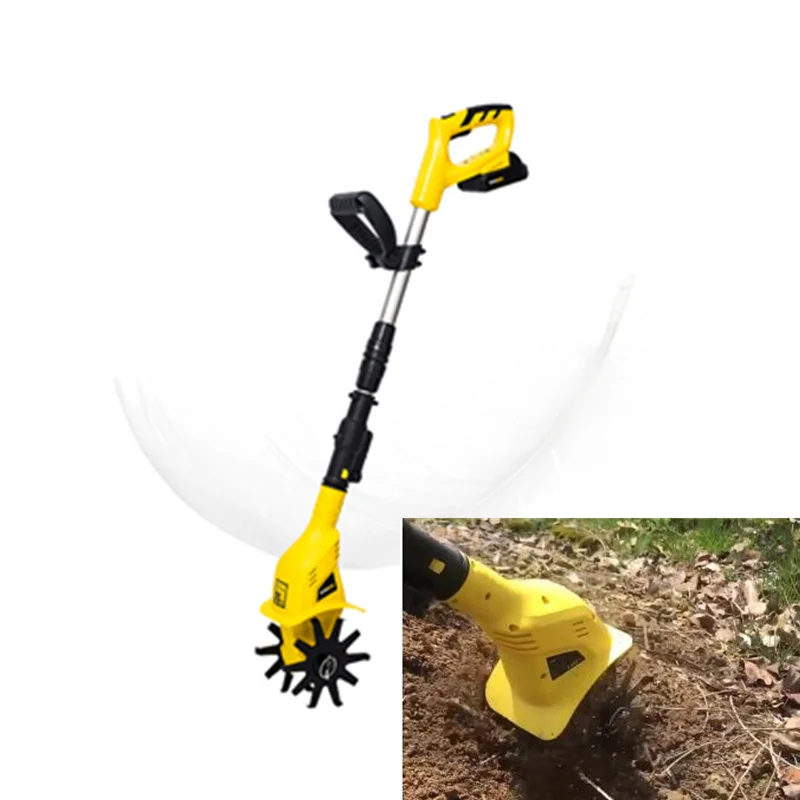 Hand-held 20V Lithium Battery Micro Tillage Ripper Agricultural Soil Turning Household Small Electric Hoe Rotary Cultivator