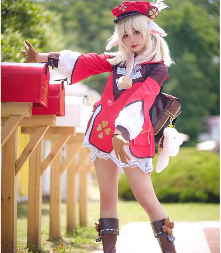 Аниме игра Genshin Impact cos одежда Wendi Keqing Keli рюкзак милый Luoli косплей для женщин